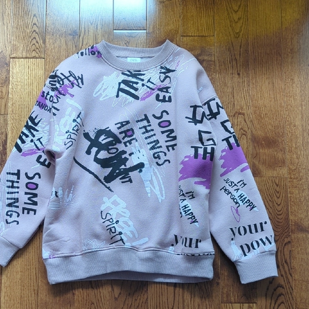 NWOT Zara Graphic Print Kid's Sweat Shirt